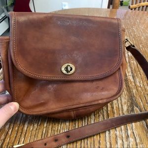 Vintage leather COACH purse